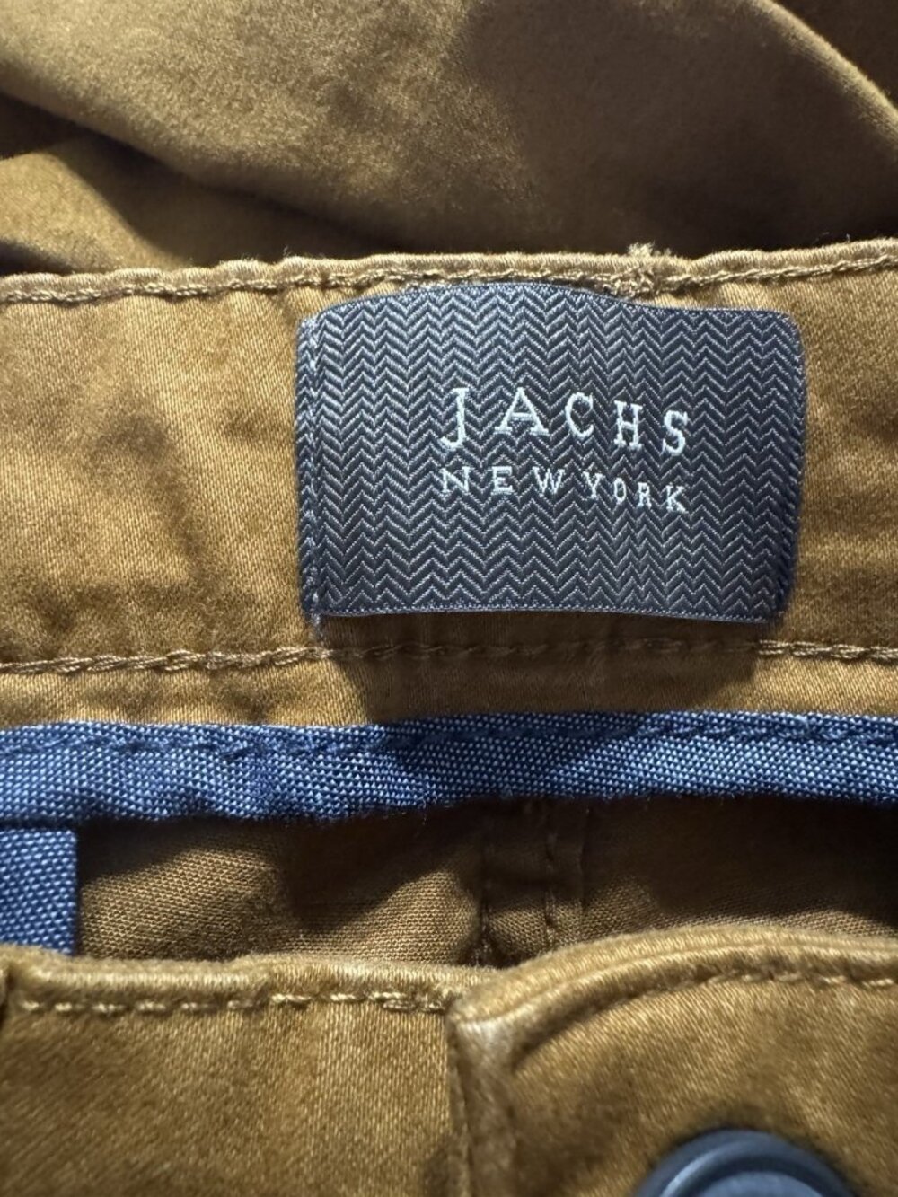 Jachs New York Size 31x34 Mens Chino Pants Copper Straight Fit Slim Straight Leg - Picture 6 of 7